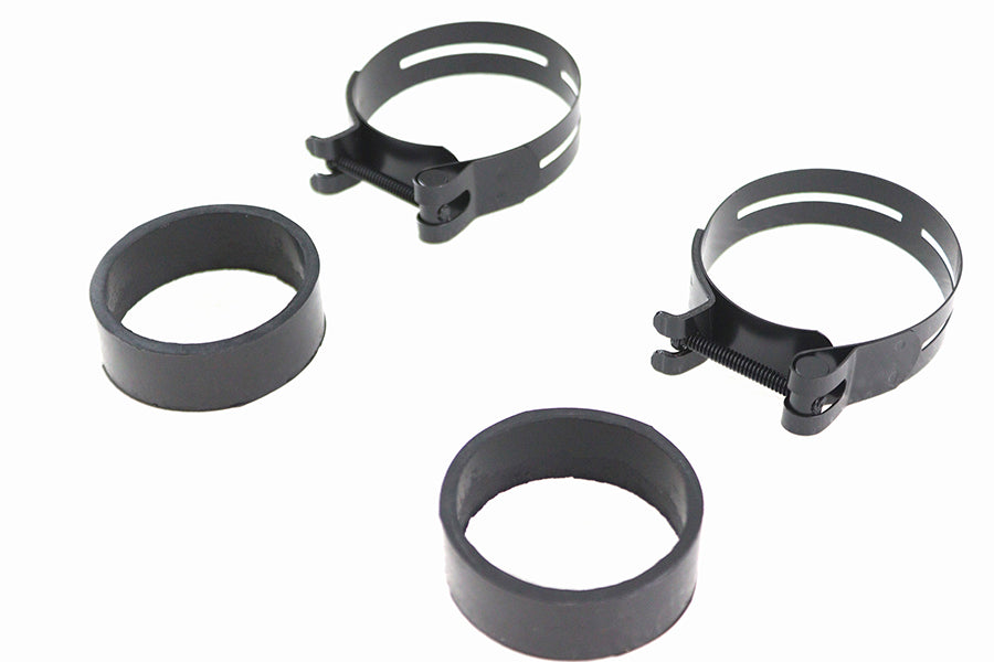 HARLEY Schwarze Ansaugkrümmer-Klemmsatz passend für 1978-1984 FL, 1978-1984 FX, 1978-1984 XL,