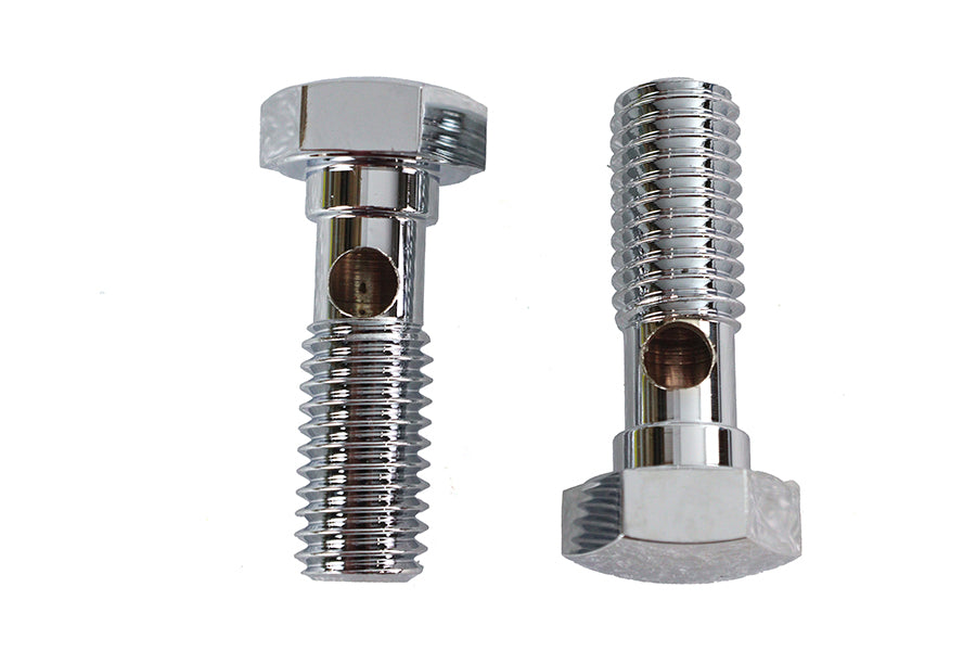 HARLEY Entlüfter-Banjoschrauben-Set Chrom passend für 1992-1998 FXST, 1992-1998 FLST, 1992-1998 FXD, 1992