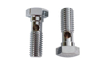 HARLEY Entlüfter-Banjoschrauben-Set Chrom passend für 1992-1998 FXST, 1992-1998 FLST, 1992-1998 FXD, 1992