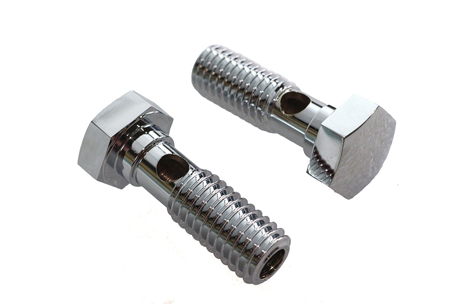 HARLEY Entlüfter-Banjoschrauben-Set Chrom passend für 1992-1998 FXST, 1992-1998 FLST, 1992-1998 FXD, 1992