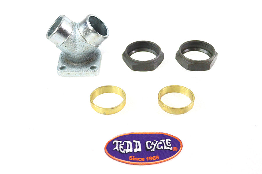 HARLEY 45 Zoll Ansaugkrümmer-Kit passend für 1937-1973 G, 1936-1952 W,