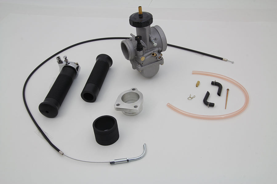 HARLEY 38mm Flachschiebervergaser-Kit Passend für 1937-1948 UL, 1930-1951 Chief,