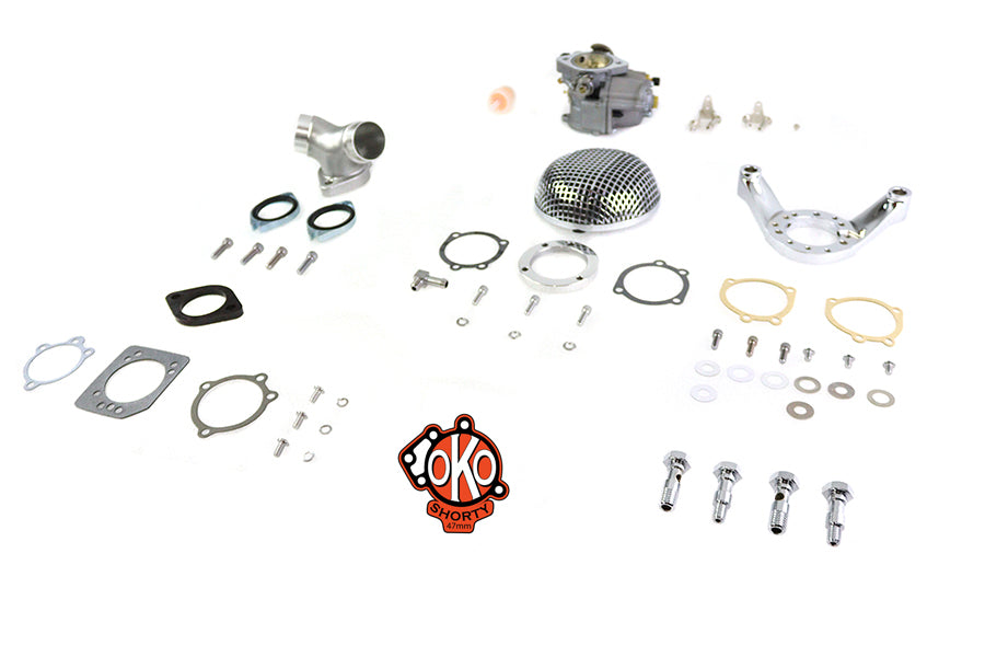 HARLEY OKO Performance 1-7/8 Zoll Shorty Vergaser Kit Passend für 1993-2007 FXST, 1993-2007 FLST, 199