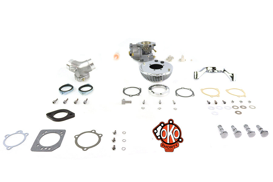 HARLEY OKO Performance 1-7/8 Zoll Shorty Vergaser Kit Passend für 1993-2007 FXST, 1993-2007 FLST, 199