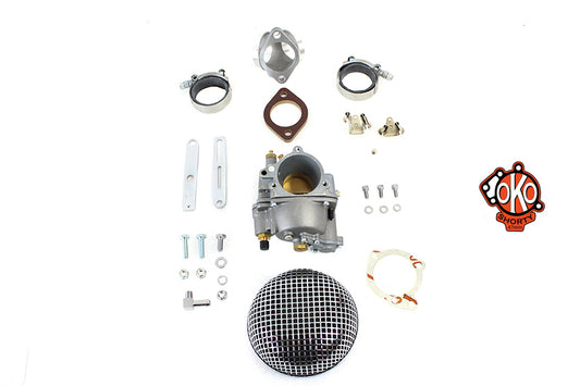 HARLEY 47mm OKO Shorty Vergaser Kit Aluminium Passend für 1966-1976 FL, 1973-1976 FX, 1957-1977 XL,