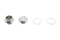 HARLEY Benzinhahn-Adapter-Set Chrom Passend für 1995-2001 FLT, 1995-2001 FLHT,