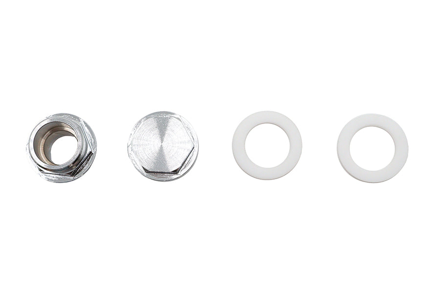HARLEY Benzinhahn-Adapter-Set Chrom Passend für 1995-2001 FLT, 1995-2001 FLHT,