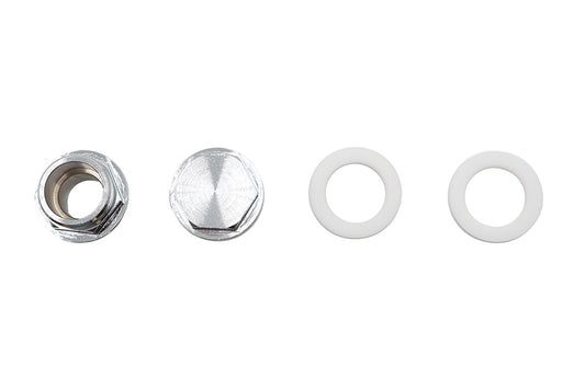 HARLEY Benzinhahn-Adapter-Set Chrom Passend für 1995-2001 FLT, 1995-2001 FLHT,
