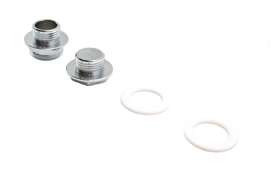 HARLEY Benzinhahn-Adapter-Set Chrom Passend für 1995-2001 FLT, 1995-2001 FLHT,