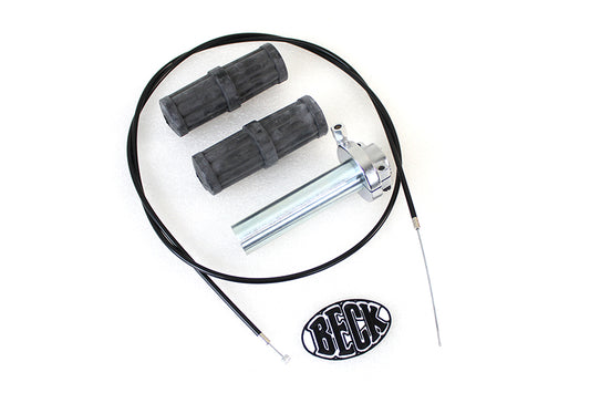 HARLEY 1/4 inch Turn Throttle Kit fits 1976-1996 FL,   1976-1966 FX,   1976-1996 XL,   1976-1996 FL,   1976-1996 FX,