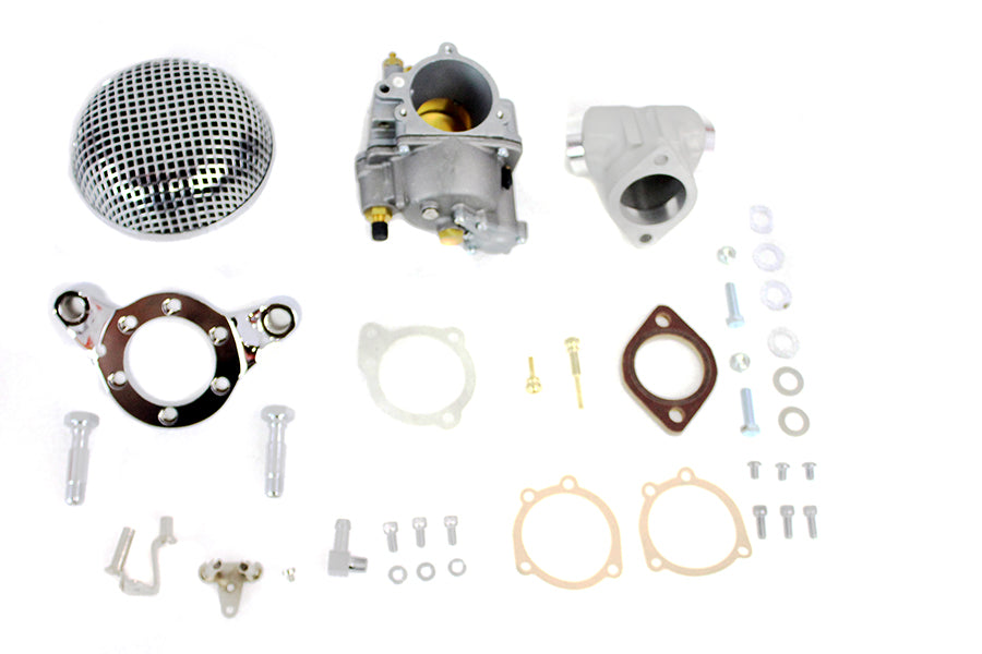 HARLEY XL 47 mm OKO Shorty Vergaser-Kit aus Aluminium passend für XL ab 2007, 883 ccm XL ab 2007, 1200 ccm