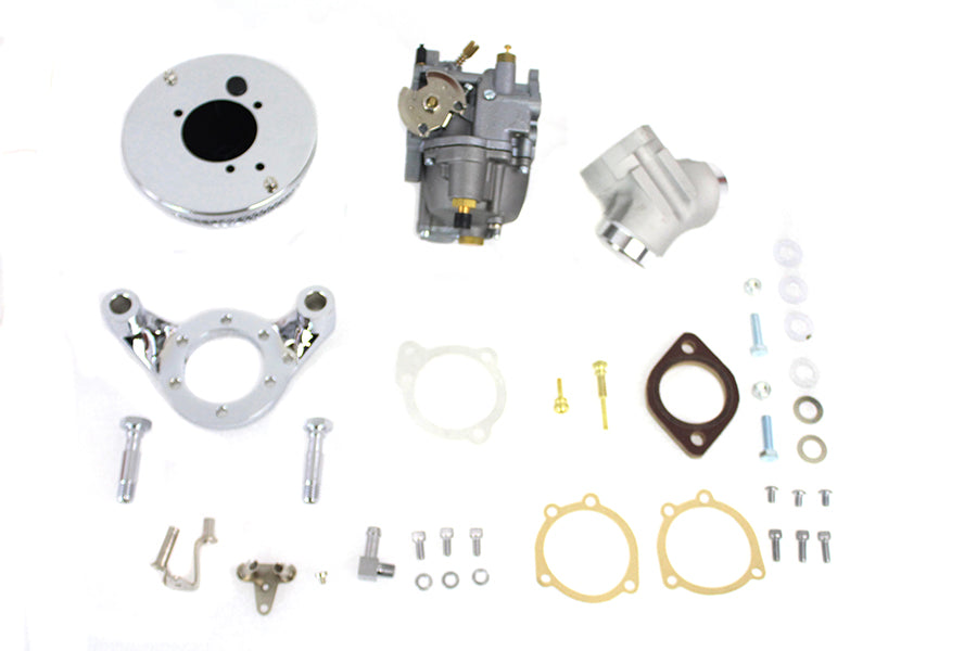 HARLEY XL 47 mm OKO Shorty Vergaser-Kit aus Aluminium passend für XL ab 2007, 883 ccm XL ab 2007, 1200 ccm