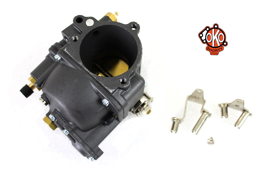 HARLEY OKO Performance 1-7/8 Zoll Shorty Vergaser Dunkelgrau Passend für 0- Custom, Anwendung