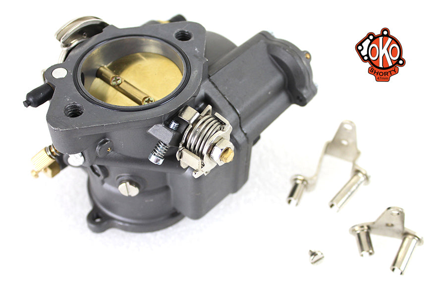 HARLEY OKO Performance 1-7/8 Zoll Shorty Vergaser Dunkelgrau Passend für 0- Custom, Anwendung