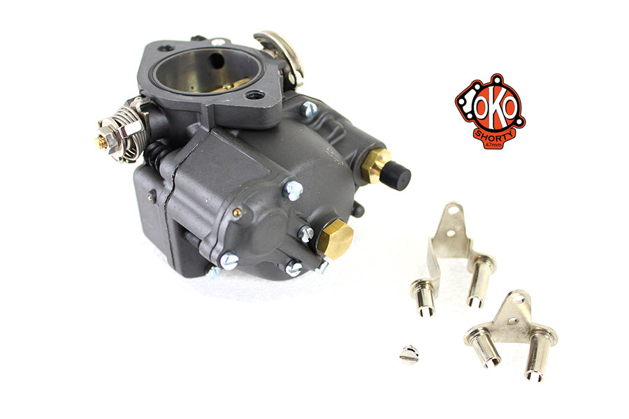 HARLEY OKO Performance 1-7/8 Zoll Shorty Vergaser Dunkelgrau Passend für 0- Custom, Anwendung