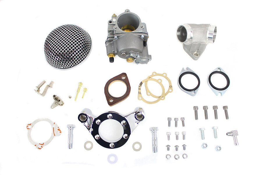 HARLEY 47mm OKO Shorty Vergaser Kit Aluminium Passend für 1986-2006 XL, 883cc 1986-2006 XL, 1200cc