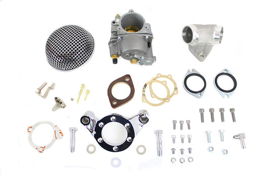 HARLEY 47mm OKO Shorty Vergaser Kit Aluminium Passend für 1986-2006 XL, 883cc 1986-2006 XL, 1200cc
