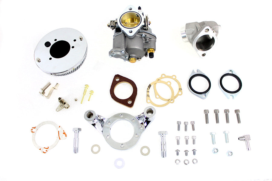 HARLEY 47mm OKO Shorty Vergaser Kit Aluminium Passend für 1986-2006 XL, 883cc 1986-2006 XL, 1200cc