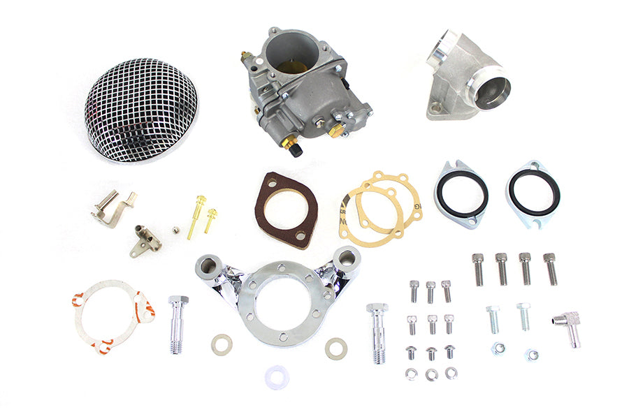 HARLEY 47mm OKO Shorty Vergaser Kit Aluminium Passend für 1986-2006 XL, 883cc 1986-2006 XL, 1200cc