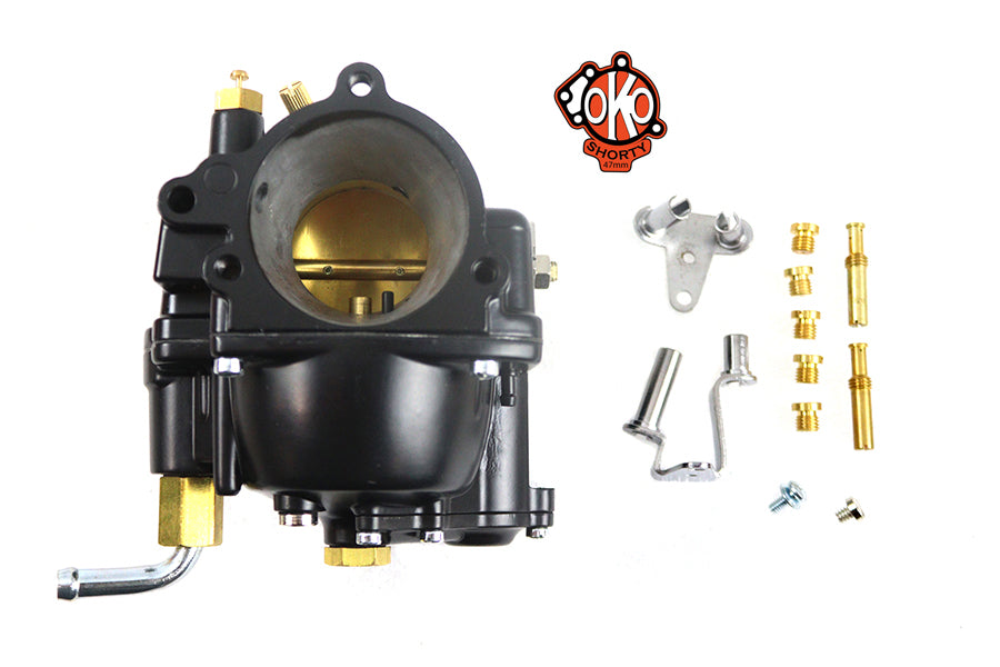 HARLEY OKO Performance 1-7/8 Zoll Shorty Vergaser Schwarz Passt 0-  Custom, Anwendung