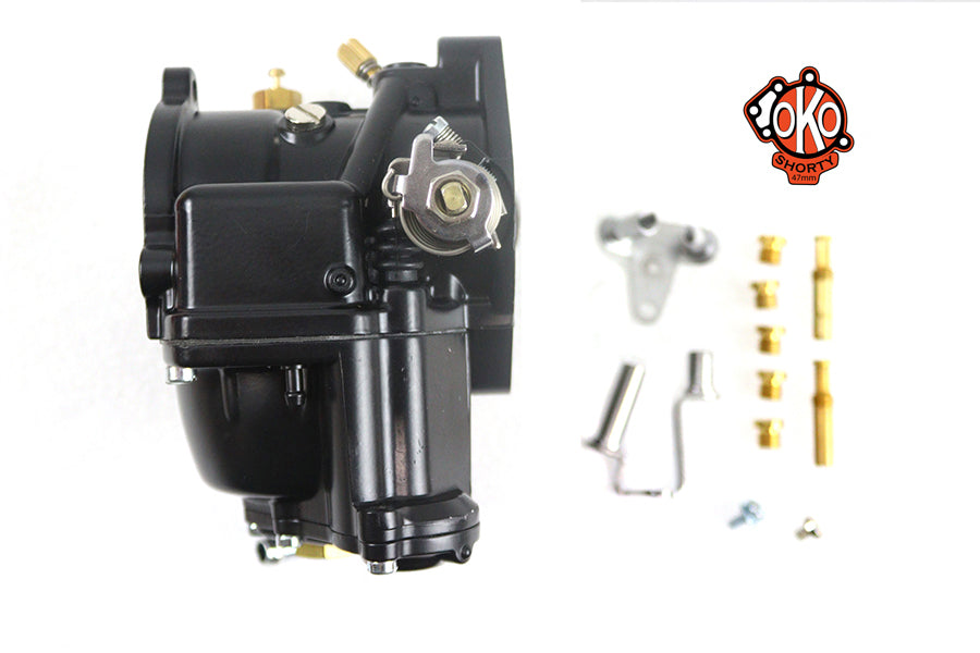 HARLEY OKO Performance 1-7/8 Zoll Shorty Vergaser Schwarz Passt 0-  Custom, Anwendung