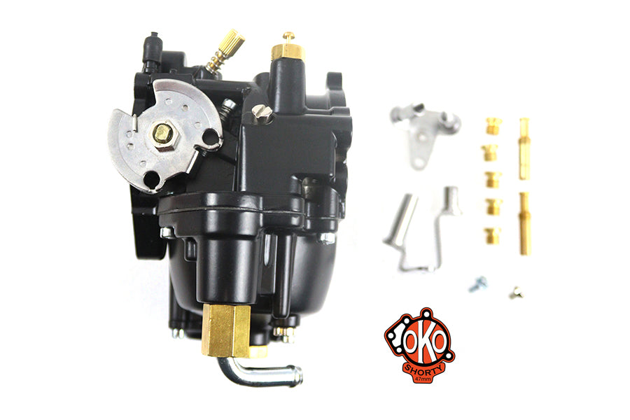 HARLEY OKO Performance 1-7/8 Zoll Shorty Vergaser Schwarz Passt 0-  Custom, Anwendung