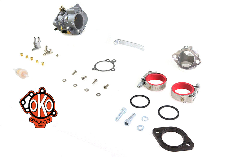 HARLEY OKO 47mm Shorty Vergaser Kit Passend für 1978-1984 FL,   1978-1984 FX,   1978-1984 XL,
