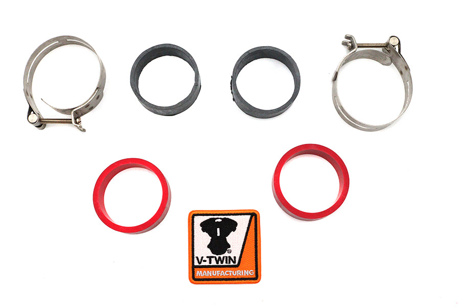 HARLEY Ansaugkrümmer-Schellensatz aus Edelstahl Passend für 1978-1984 FL, 1978-1985 XL,