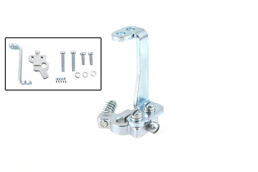 HARLEY Replica Carburetor Throttle Lever with Arm Cadmium Plated fits 1948-1965 FL,