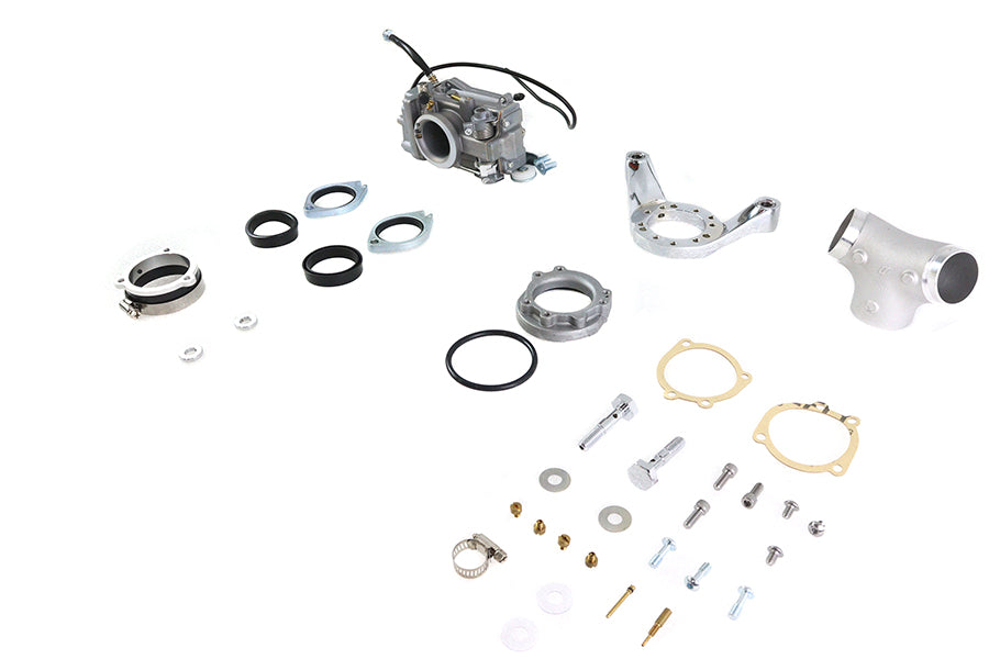 ハーレー OKO 45mm フラットサイドキャブレターキット 1999-2017 FXST、1999-2017 FLST、1999-2016 FLT、19
