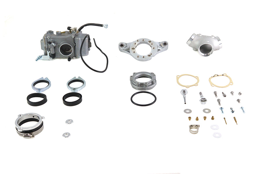 ハーレー OKO 45mm フラットサイドキャブレターキット 1999-2017 FXST、1999-2017 FLST、1999-2016 FLT、19