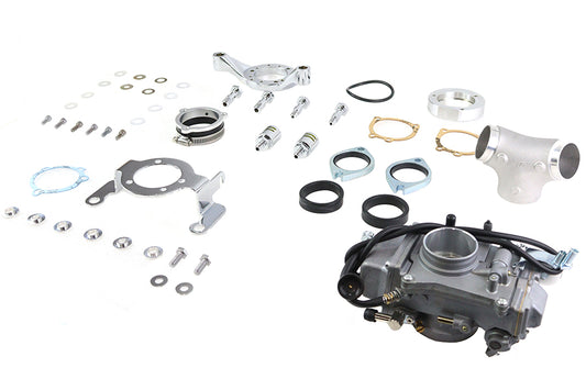 HARLEY OKO 45mm Flatside Vergaser Kit Passend für 1999-2017 FLST, 1999-2017 FXST, 1991-2017 FXD, 1