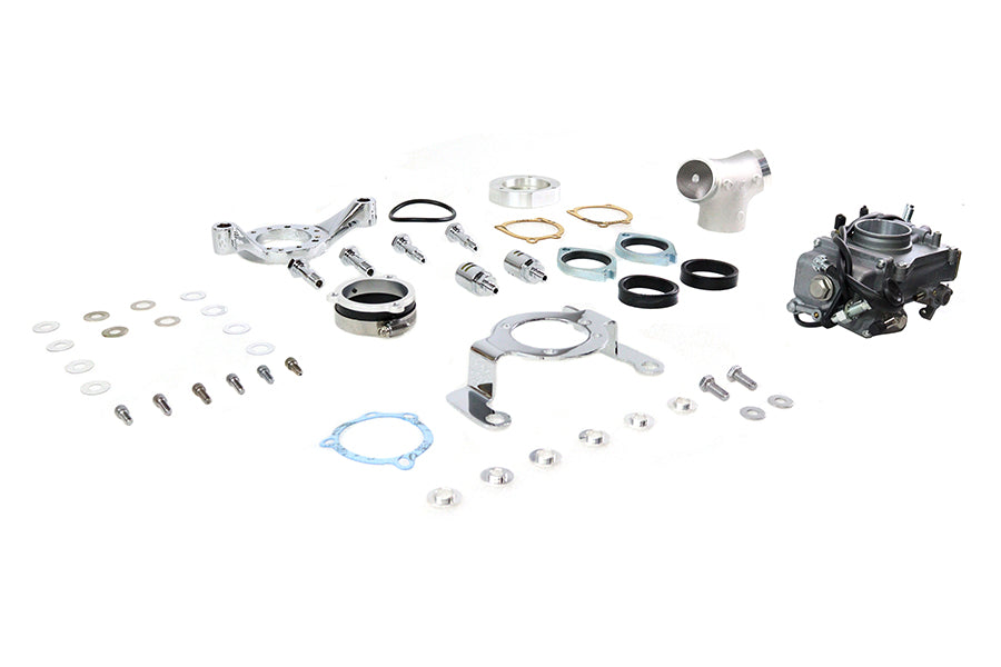 HARLEY OKO 45mm Flatside Vergaser Kit Passend für 1999-2017 FLST, 1999-2017 FXST, 1991-2017 FXD, 1