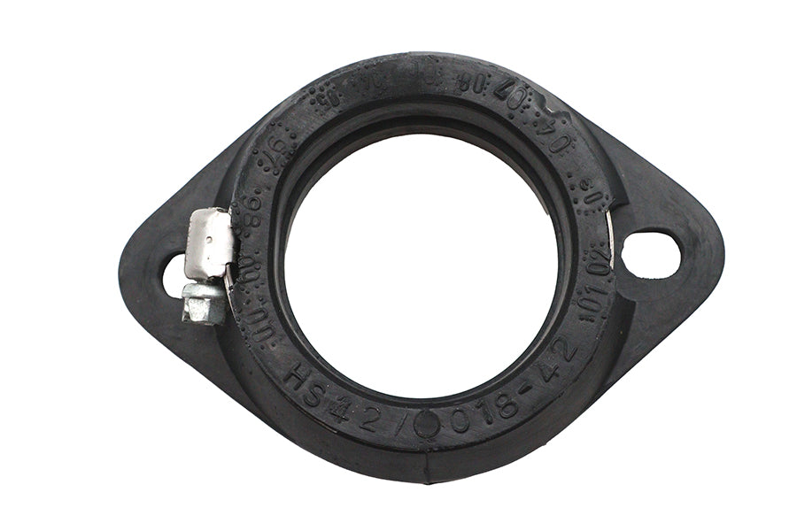 HARLEY Mikuni Flanschadapter, frühe 42mm Schwarz Passend für 0- Custom, Anwendung für frühen Mikuni 42mm Vergaser
