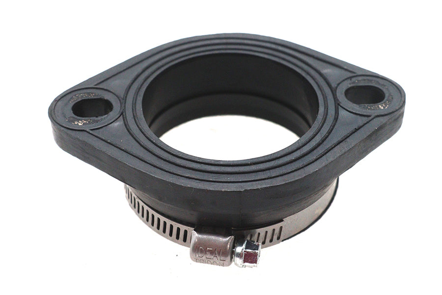 HARLEY Mikuni Flanschadapter früh 45mm Schwarz Passt 0- Custom, Anwendung für frühen Mikuni 45mm Vergaser