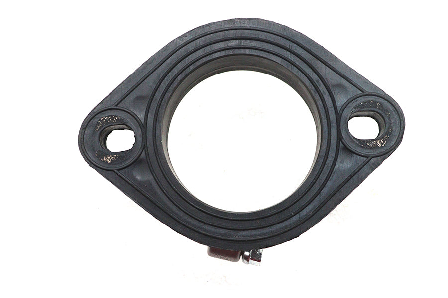HARLEY Mikuni Flanschadapter früh 45mm Schwarz Passt 0- Custom, Anwendung für frühen Mikuni 45mm Vergaser