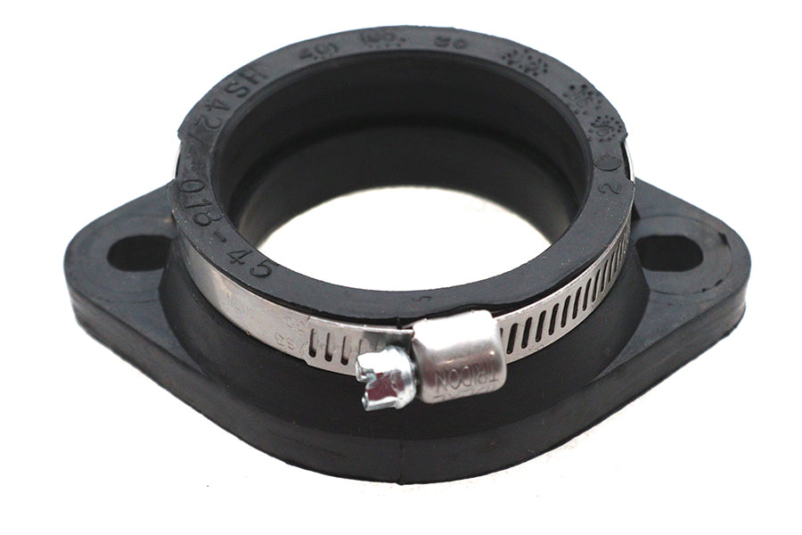 HARLEY Mikuni Flanschadapter früh 45mm Schwarz Passt 0- Custom, Anwendung für frühen Mikuni 45mm Vergaser