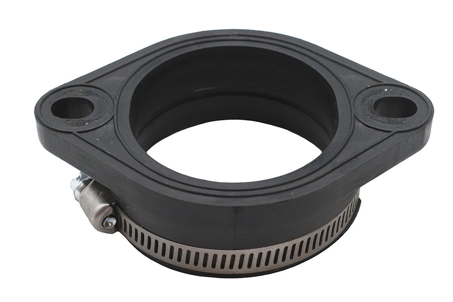 HARLEY Mikuni Flanschadapter 48mm Schwarz Passend für 0- Custom, Anwendung für Mikuni 48mm Vergaser 0-