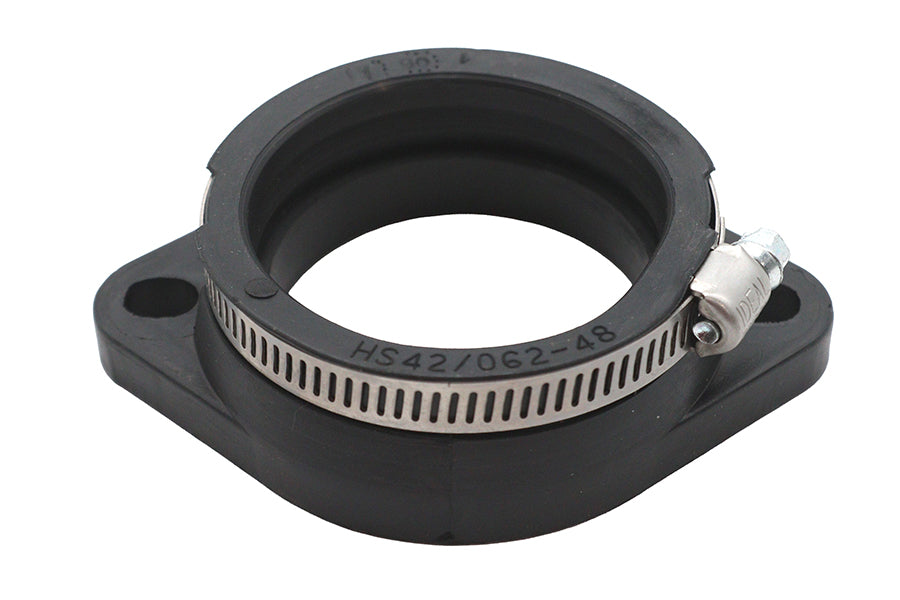HARLEY Mikuni Flanschadapter 48mm Schwarz Passend für 0- Custom, Anwendung für Mikuni 48mm Vergaser 0-