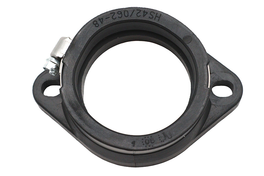 HARLEY Mikuni Flanschadapter 48mm Schwarz Passend für 0- Custom, Anwendung für Mikuni 48mm Vergaser 0-