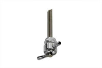 HARLEY Pingel Metrischer Glatter Benzinhahn mit rechtem Stutzen und Mutter Chrom Passend für 1975-1984 FL, 1975-1984 FX,