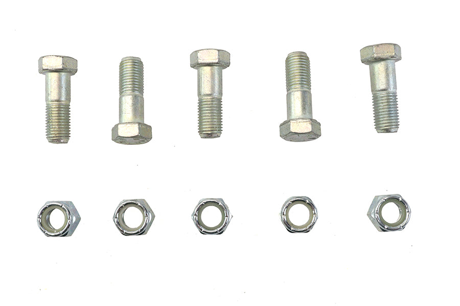 HARLEY Kettenrad Schrauben- und Muttern-Kit verzinkt passend für 1973-1984 FX, 1973-1984 FL, 1979-1990 XL, 19