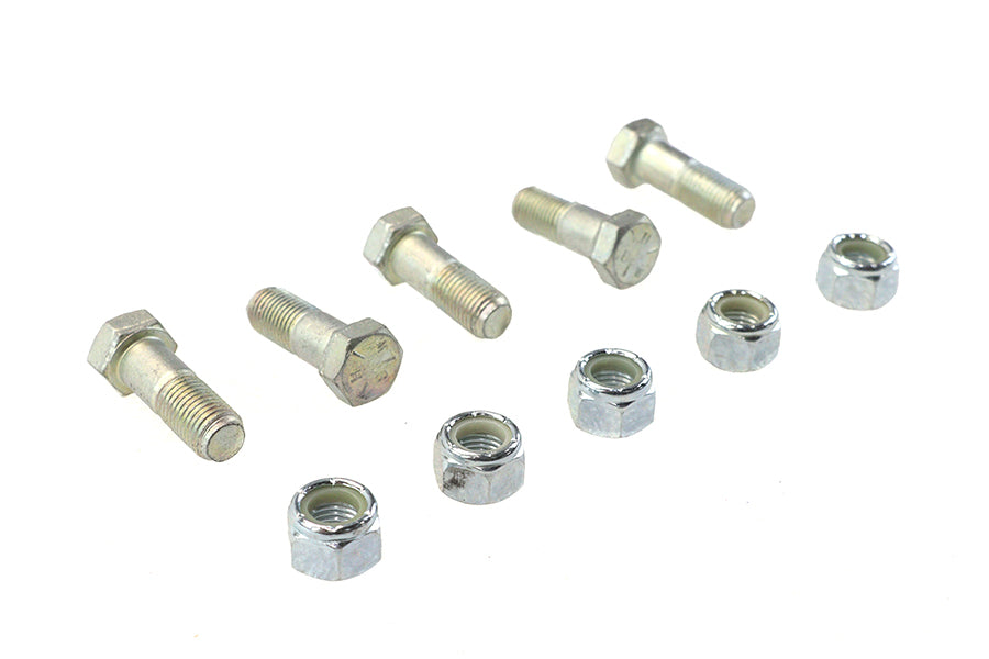 HARLEY Kettenrad Schrauben- und Muttern-Kit verzinkt passend für 1973-1984 FX, 1973-1984 FL, 1979-1990 XL, 19