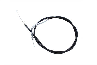 HARLEY Gaszug schwarz mit 90°-Winkelstück passend für 1974-1980 FL, 1974-1980 FX, 1974-1980 XL