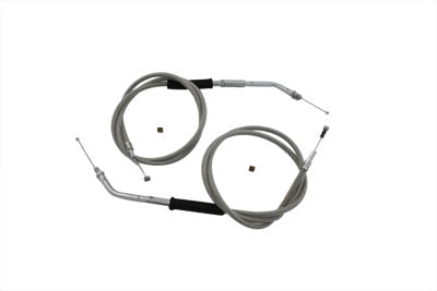 HARLEY Gas- und Leerlaufzugset aus Edelstahl, passend für 0- Custom, Anwendung für Super E" und "G