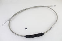 HARLEY 79 Zoll geflochtenes Edelstahl-Kupplungszug passt für 1987–2006 FLT, 1987–2006 FLST, 1987–200