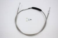 HARLEY 72,69 Zoll geflochtenes Kupplungsseil aus Edelstahl für 1987-2006 FLT, 1987-2006 FLST, 1987-