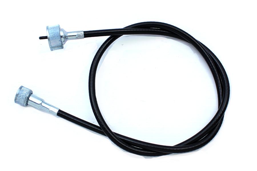 HARLEY 35 Zoll schwarzes Tachokabel, passend für 1980-1983 FX, 1971-1972 FX, 1962-1980 FLH, 1962-19