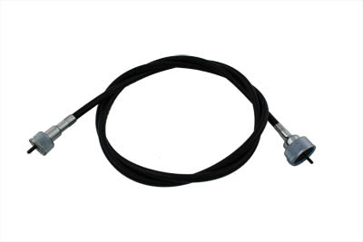 HARLEY 50 Zoll schwarzes Tachokabel, passend für 1937–1952 WL,