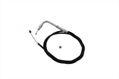 HARLEY Black Throttle Cable with 42.125 inch Casing Fits 0-  Custom, application for Qwiksilver carb